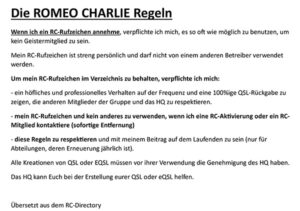 RC Regeln